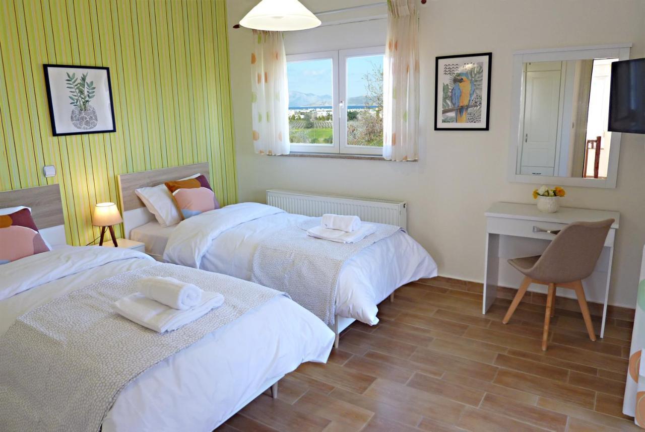 Panoramic Sea View Villa 4 Min To Beach Τιγκάκι Εξωτερικό φωτογραφία