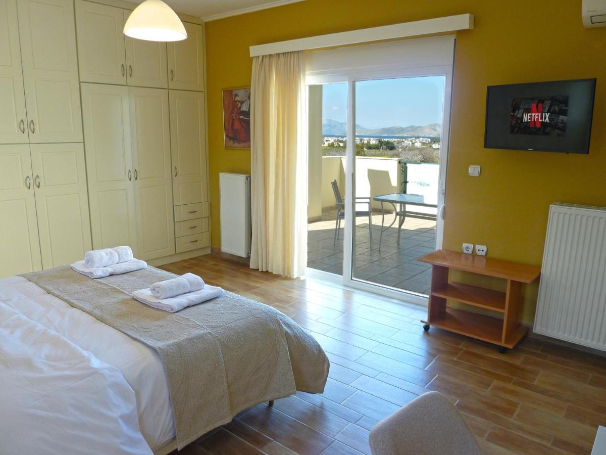 Panoramic Sea View Villa 4 Min To Beach Τιγκάκι Εξωτερικό φωτογραφία