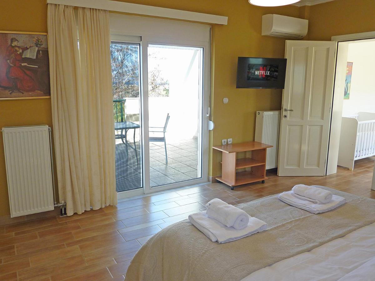 Panoramic Sea View Villa 4 Min To Beach Τιγκάκι Εξωτερικό φωτογραφία