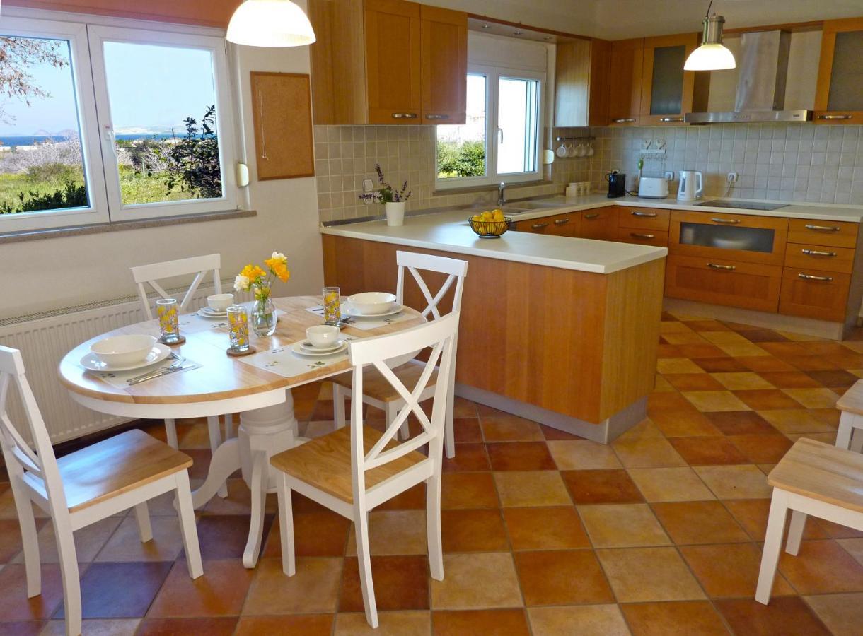 Panoramic Sea View Villa 4 Min To Beach Τιγκάκι Εξωτερικό φωτογραφία