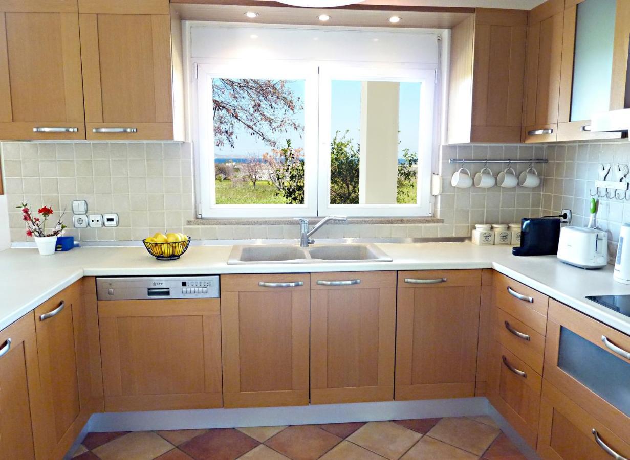 Panoramic Sea View Villa 4 Min To Beach Τιγκάκι Εξωτερικό φωτογραφία