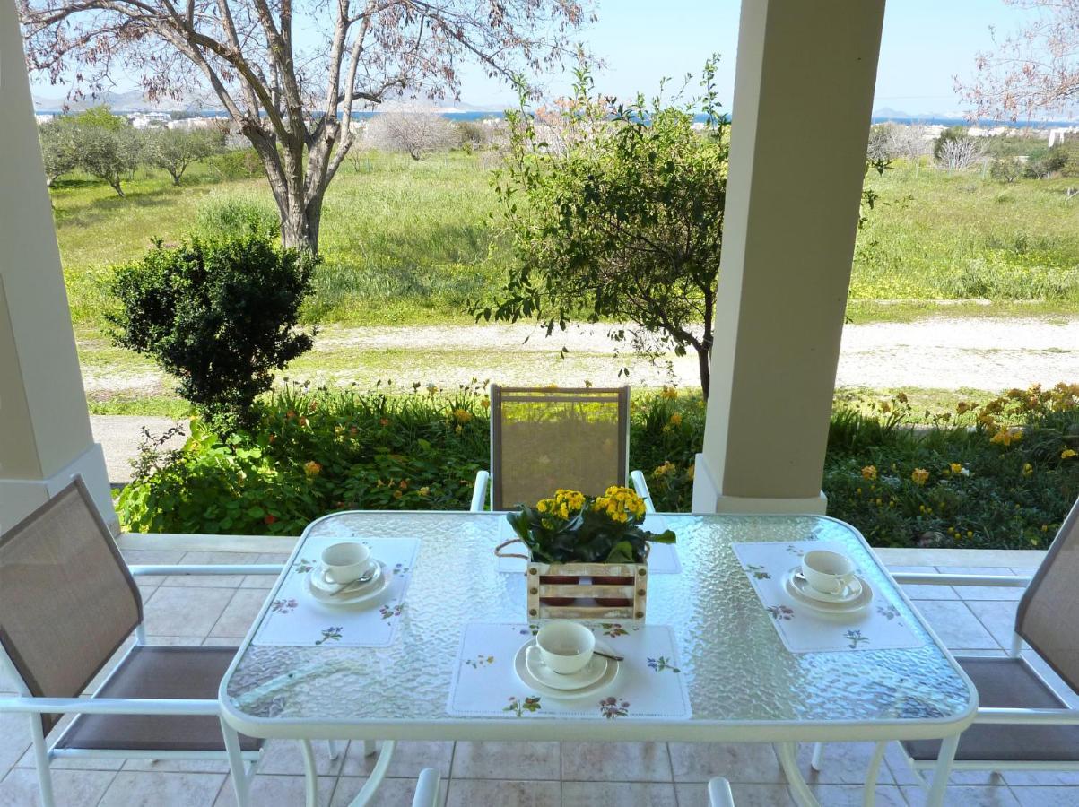 Panoramic Sea View Villa 4 Min To Beach Τιγκάκι Εξωτερικό φωτογραφία