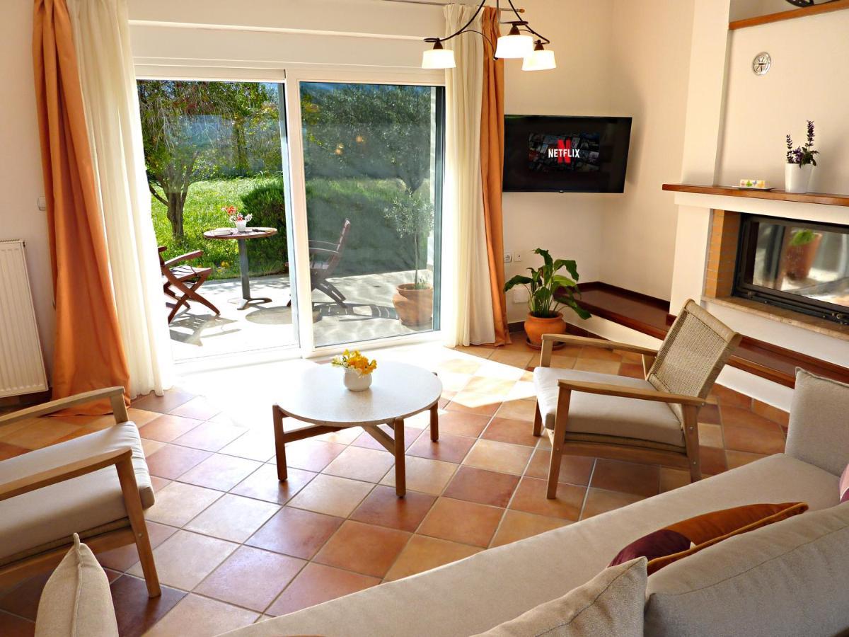 Panoramic Sea View Villa 4 Min To Beach Τιγκάκι Εξωτερικό φωτογραφία